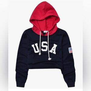 Red and Black USA Hoodie